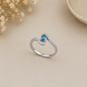 Silver Gemstone Rings