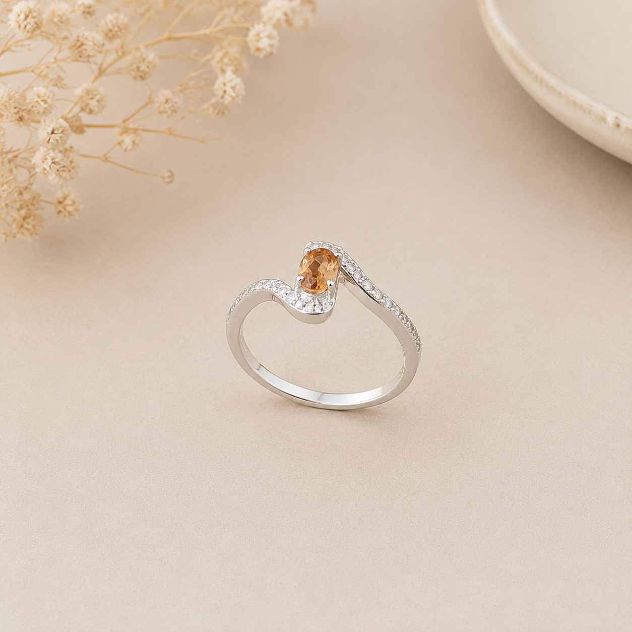 Silver Gemstone Rings