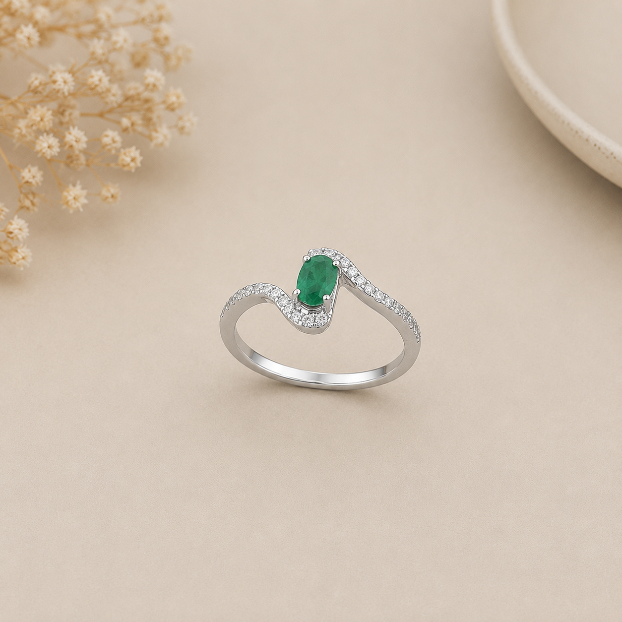 Silver Gemstone Rings