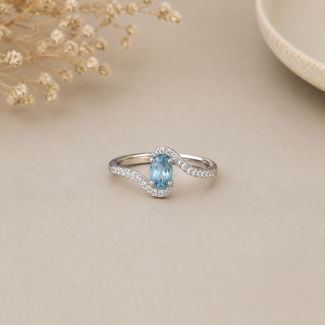 Silver Gemstone Rings