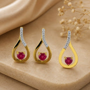 Ruby Pendant Set