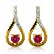 Ruby Pendant Set