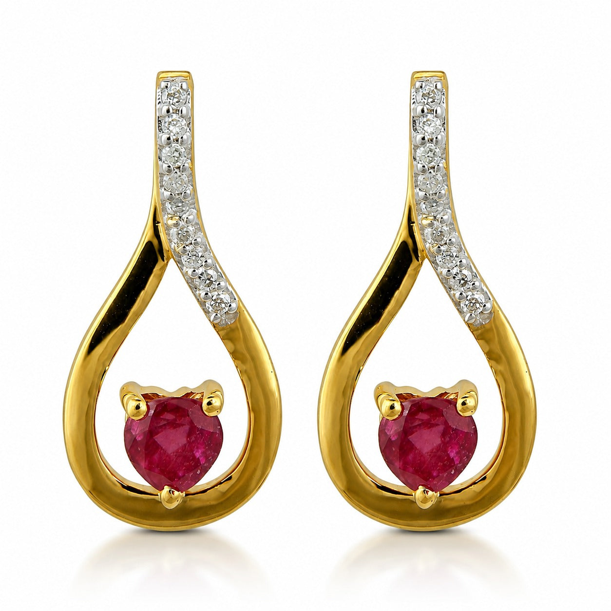 Ruby Pendant Set