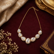 Minimal Polki Necklace