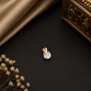 Solitaire Gold Pendant