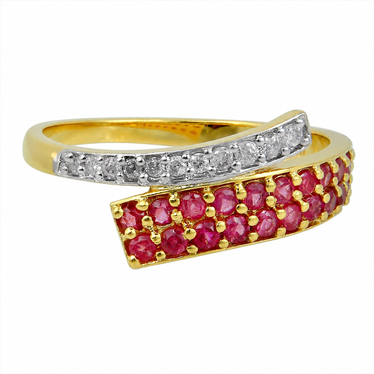 Gold Ruby Diamond Ring