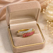 Gold Ruby Diamond Ring