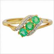 Gold Ruby Diamond Ring