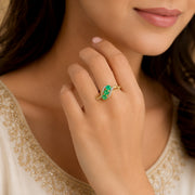Gold Ruby Diamond Ring