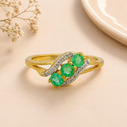 Gold Ruby Diamond Ring