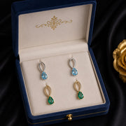 Gold Gemstone Pendant Set