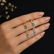 Gold Gemstone Pendant Set